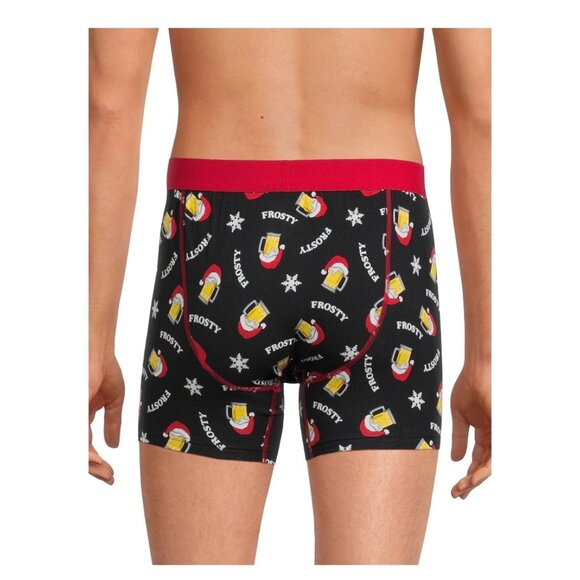 Men's Holiday Time Boxer Briefs Frosty Beers - Picture 2 of 5